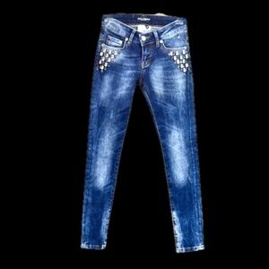 Authentic Dolce & Gabbana Swarovski Crystal Embellished Designer Jeans –XS
